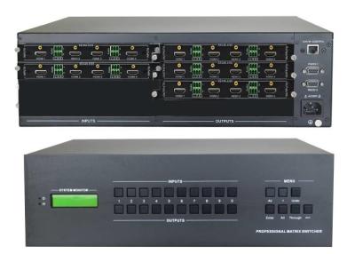 China van de Input 16-CH 4k Hdmi van 8-CH 4k HDMI Switcher van de de Output Videomatrijs met Opgezette Muur Te koop