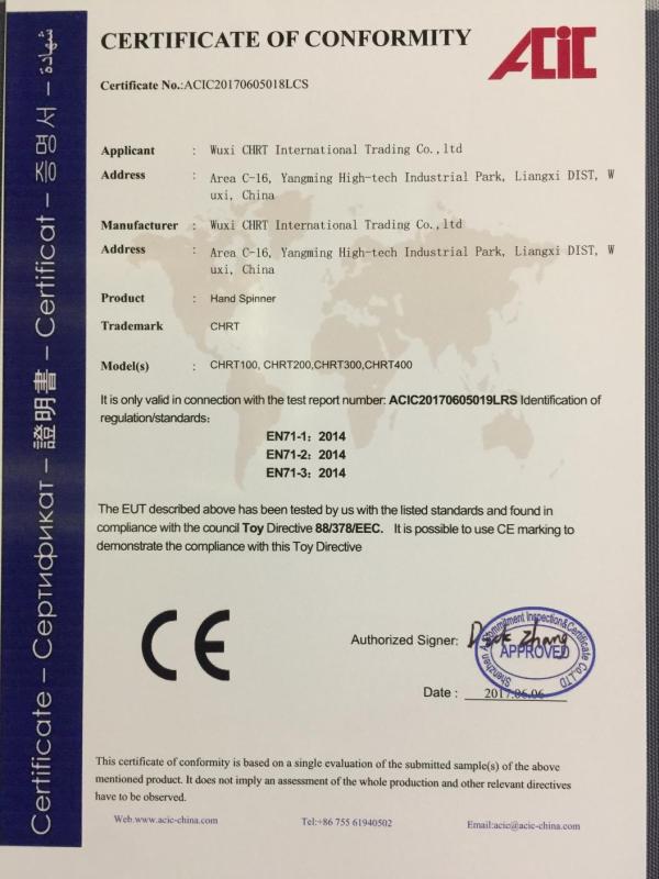 CE - Wuxi CHRT Electronic Technology Co., Ltd.