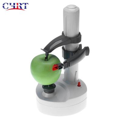 China CHRT Cutter Slicer Machine Automatic Electric Fruit Potato Peeler Slicer For Apple Pear Lemon Peach Mango Orange Cucumber for sale