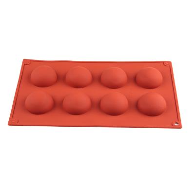 China High Quality Sustainable Dome Sphere Silicon Chrt Mold Baking Silicone Mold Semi Mold For Baking for sale