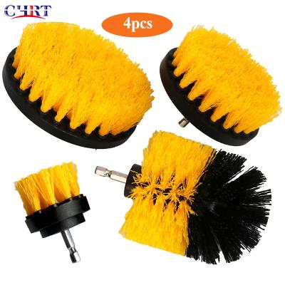 China CHRT Multipurpose Power Scrubber Kit Good Drill Cleaning Brushes Set for Kitchen/Bathroom/Car (4pcs/set) for sale