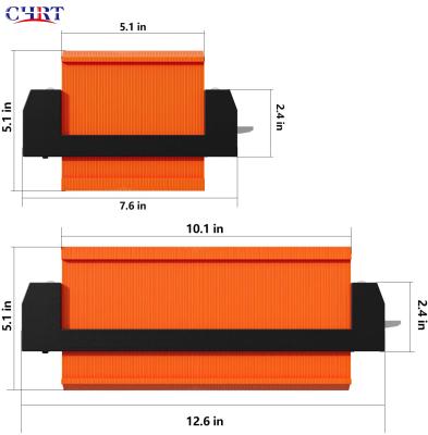 China Working Light Lamp CHRT Measurements 10 Inch Metal Cutout Gauge Profile Gauge Form Duplicator With Lock Self Lock Edge Forming Gauge Gauge for sale