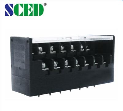 China PBT Two Levels Barrier Black Terminal Block Terminal Block 300V Connector TB762-17-C for sale