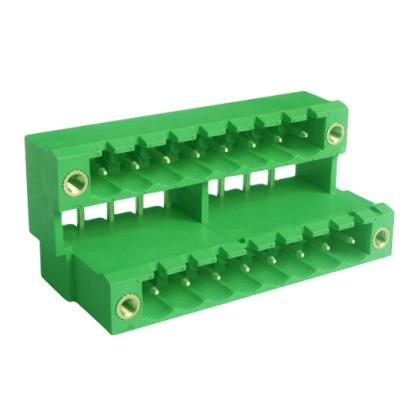 China Two Way Quick Connect Terminal Block Fixed Pluggable Terminal Blocks 11 - A.W.G. 20 for sale