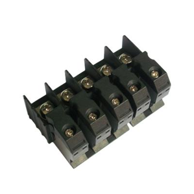 China Industrial Brass Control Through Panel Block Terminal 60A Electrical Terminal Connectors 11 - A.W.G. 20 for sale