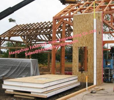 China High Performing Insulated Green Material OSB Facing EPS Structural Insulated Panel SIPs Roof Wall Sandwich Panel for sale