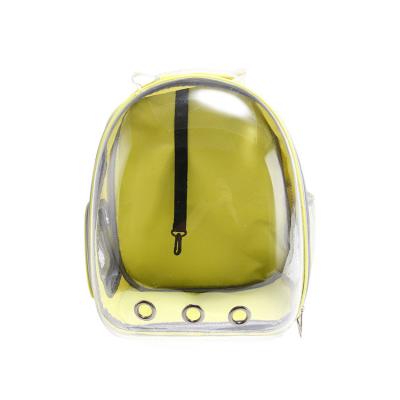 China New Capsule Pet Space Backpack Creative Cat Pack Chest Full Transparent Dog Shoulder Pet Bag YJ-0010 for sale