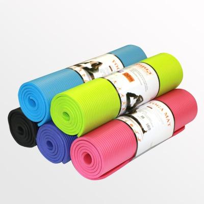 China High Density Eco Friendly Nbr Yoga Mat 15mm Custom Logo Jiangsu for sale