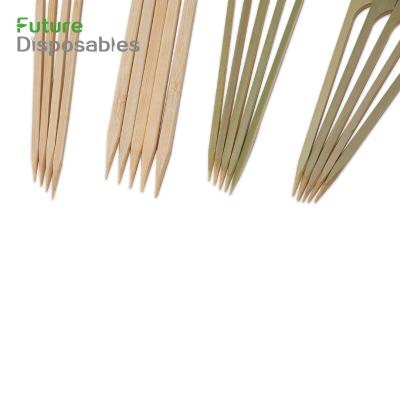 China Food Wooden Skewer Fingers Birch Dowels Wooden Finger Rods Skewer Sticks for sale