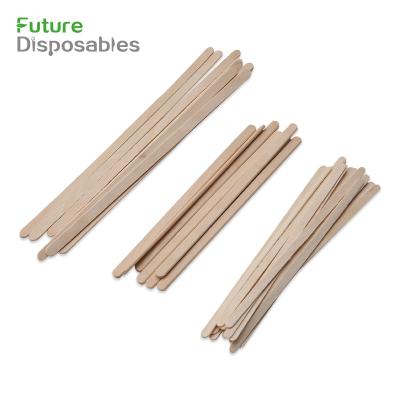 China Viable Factory Direct Birchwood Coffee Stirrer and Bar Wooden Stir Sticks Coffee Stirrer for sale