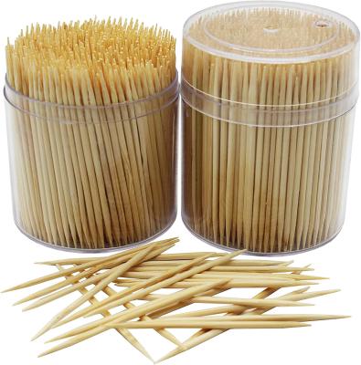 China Disposable Stocked Bamboo Tooth Pick Diameter 2.0mm With Custom Packing for sale