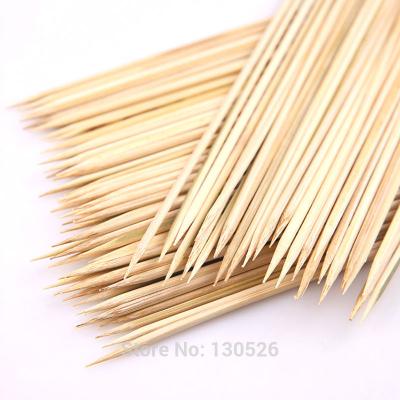 China Biodegradable Porcelain Skewers Easily Cleaned Bamboo Sticks GRILL Skewers for sale