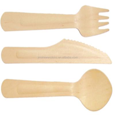 China Spoon Fork Knife/Disposable Honey Disposable Wooden Spoon/Bamboo Ice Cream Spoon for sale