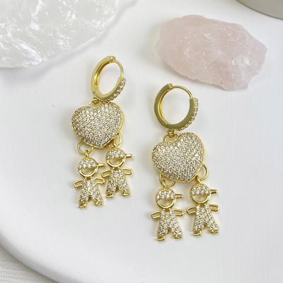 China TRENDY Lovers Circle Earrings Micro Pave CZ Gold Ear Roll Boho Paired Earring Fashion Jewelry Couples Punk Bohemian Korean Earrings news for sale