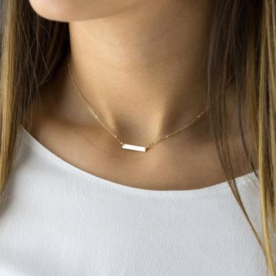 China Casual/Sporty Minimalist Chokers Necklace For Women Stainless Steel Necklace Women Gold Color Tasty Necklace Jewelry for sale