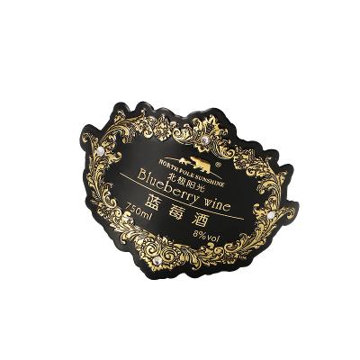 China 2022 China Custom Name Plate Metal Wine Label Plate High Quality Engraved Label for sale