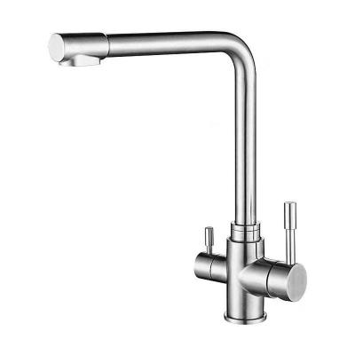 China Fashion New Design Thermostatic Faucets Mixer Water Kitchen Sink Triple Function Faucet With Purifier Water Faucet for sale