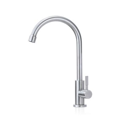 China 304 Stainless Steel Kitchen Faucets Thermostatic Single Cold Sink Faucet Cheap Price for sale