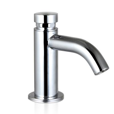 China Sense Faucets Saving Water Push Button Modern Basin Self Closing Faucet for sale