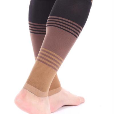 China Spandex & Nylon Calf Compression Sleeve 1 Pair 20-30mmHg Varicose Veins for sale