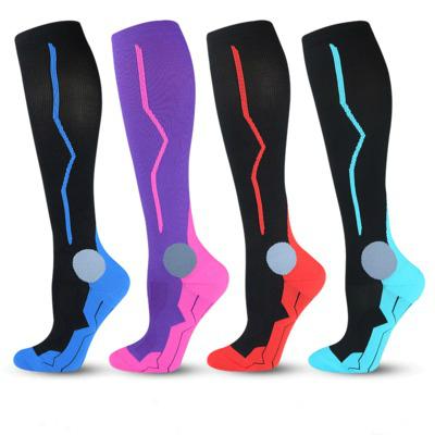 China Breathable Marathon Sports Boots Knee High Compression Socks 20-30mmHg Unisex for sale