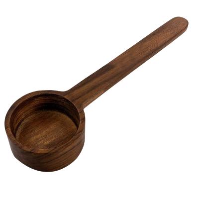 China Sustainable Long Handle Wooden Teaspoon Measuring Tablespoon For Ground Beans Or Tea for sale