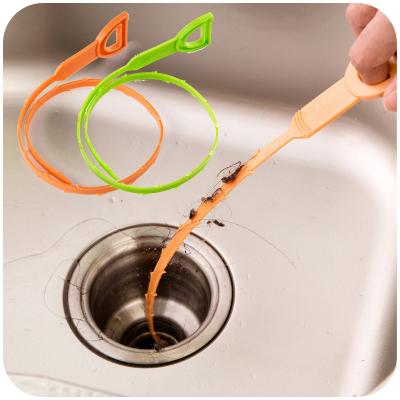 China 47.5 cm Modern Kitchen Sink Hook Sewer Dredge Spring Tube Kitchen Trash Kitchen Cleaning Accessories for sale