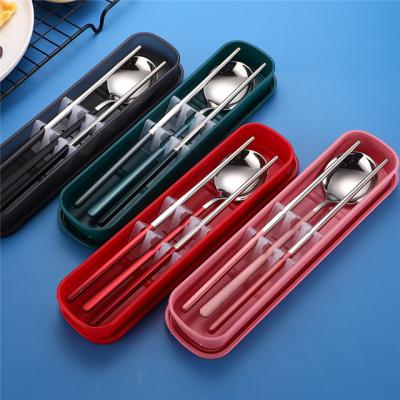 China Student Sustainable Tableware Set Chopsticks Korean Spoon Set Gift Kitchen Accessories for sale