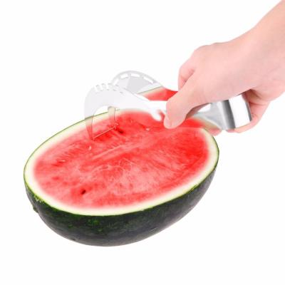 China Sustainable Fruit Vegetable Tools New Stainless Steel Watermelon Slicer Cutter Knife Kitchen Gadgets for sale