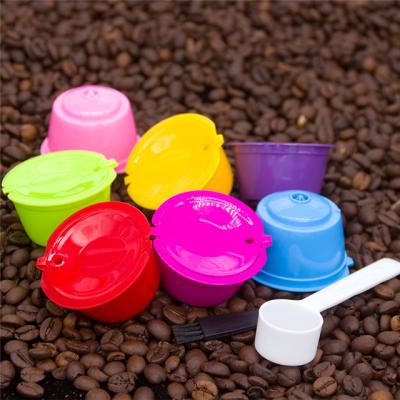 China 6Pcs Sustainable Reusable Universal Coffee Capsule Filters For Nespresso With Spoon Brush Kitchen Accessories for sale