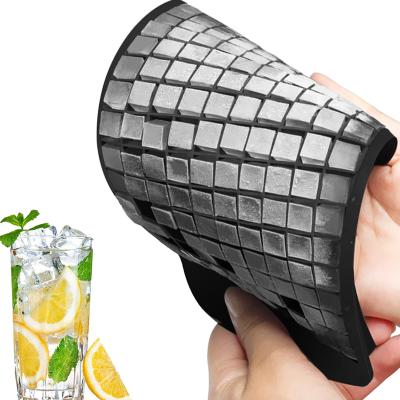 China Viable Creative Small Ice Cube Mold Maker DIY Square Ice Cube Shape Tray 160 Grids 1X1cm Silicone Fruit Ice Cube Maker Kitchen Accessories for sale