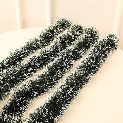 China Bowknot Design 2M Christmas Ribbon Garland Streamer Tinsel Garland Diy Garland Wreath Green Wreath Xmas Ornament Christmas Decoration for sale