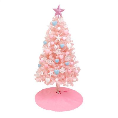 China Christmast Ornament 1.2M Pink Large Merry Christmas Tree Party Gifts Merry Christmas Decorations For Home With LED Lights Baby for sale