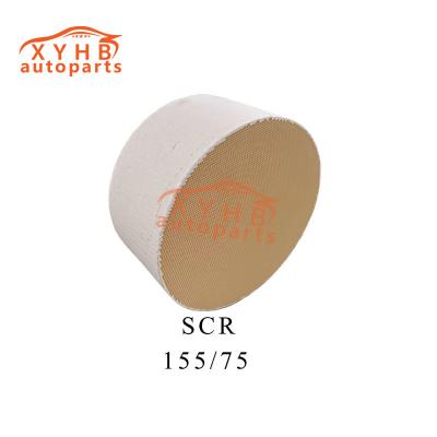 Cina Carrier ceramico rotondo SCR di alta qualità elemento di filtro catalitico a tre vie Euro 1-5 Modello 155 X 75 in vendita