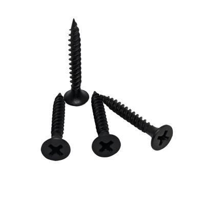 China Pan Screw Drywall Gypsum Board Screw Fabrication Assembled Black Screw for sale