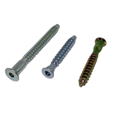 China Confirmat Flat Head Flat Screw Steel Galvanized With Different Size for sale