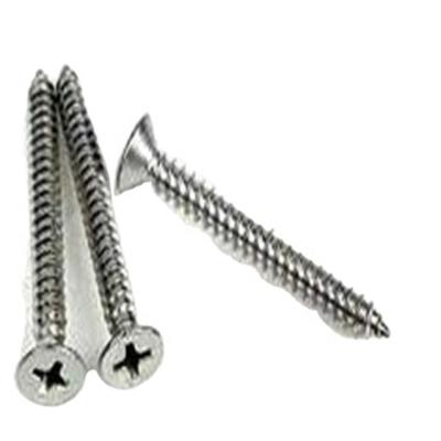 China Good Quality Silver Plated Flat Head Self Tapping Screw Thread Metal Head Screw for sale