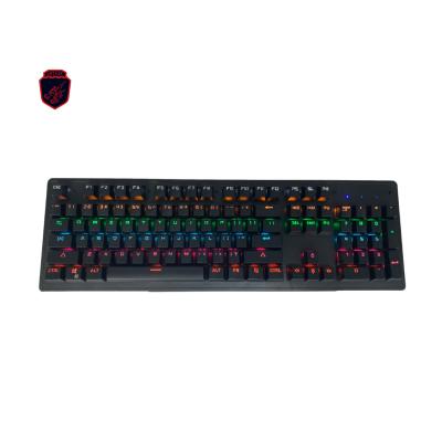 China Palm Sit 2021 Rainbow 104 Key Layout New Style Ergonomic Desktop Gaming Mechanical Keyboard for sale