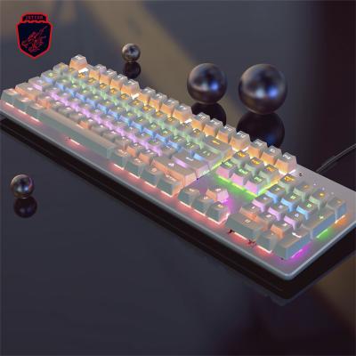 China Fashionable Plug and Play Mechanical Keyboard Blue Switch RGB Computer Gaming Keyboard for Laptop/Desktop for sale