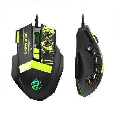 China Play 2021New Professional Product 12D Gaming Mouse Version Gaming Mouse Support 7 Color Breathable Lightweight Mouse For Professional Gamer for sale