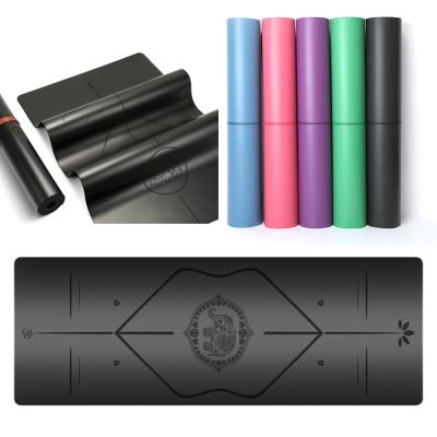 China Anti Slip Hot Sell Natural Rubber 5Mm Non Slip Eco Friendly Yoga Matt Fitness PU Yoga Mat for sale