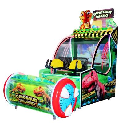 China Tempered Glass New Arrival Hardware + Arcade Lottery Ticket Game Machine Coin Operated Dinosaur Island For Dual Players for sale