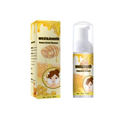 China West&Month Honey Mousse Cleanser Gentle and moisturize and non-irritating winter makeup removing mousse WMHF2021122305 for sale