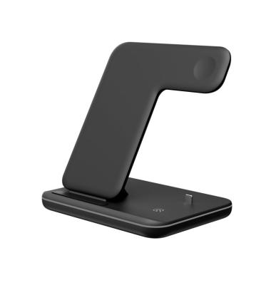 China Mobile Phone 15W Fast Wireless Charger 3 in 1 Wireless Charging Stand with Desk Lamp for iPhone for Airpods for iwatch for sale