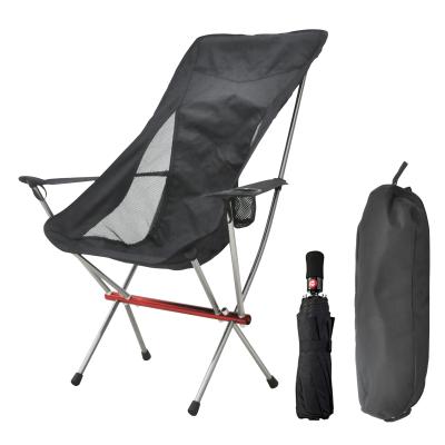 China 2021 New Design OEM/Custom High Foldable Outdoor Foldable Back Armrest Lightweight Picnic Camping Chair for sale