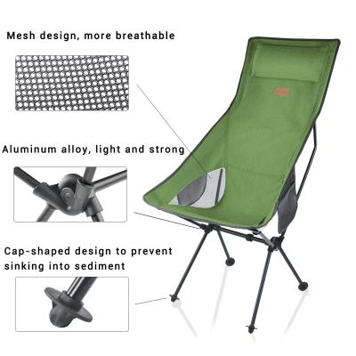 China Factory Outdoor Foldable Foldable Camping Chair Backpack Lightweight Folding Beach Chairs for sale