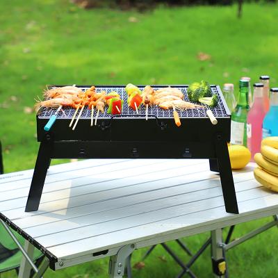 China Easily Assembled Hot Sale BBQ Charcoal Grill Folding Outdoor Portable BBQ Grill For Picnic Portable BBQ Grill for sale