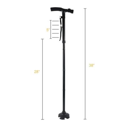 China Foldable High Quality Collapsible Walking Stick, Older Walking Stick, Ergonomic Handle Walking Stick for sale