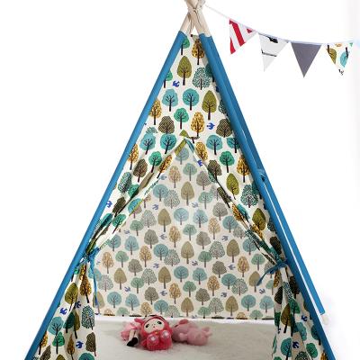 China Indian Soft Cotton Canvas Children's Play House Play Tent Toy Baby Series Children Play Tent for sale