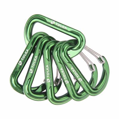 China Promotion Gift Key Chain Clip Heavy Loading Lightweight Aluminum Wiregate Carabiner for sale